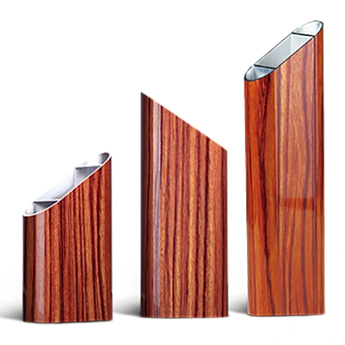 Profil Aluminium Kemasan Salutan Serbuk Kayu